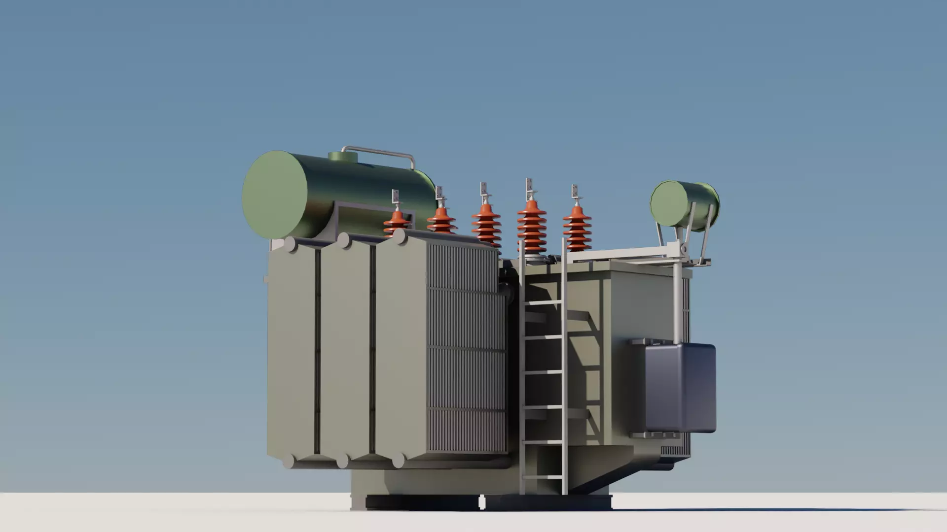 Power Transformer Low-poly 3D model