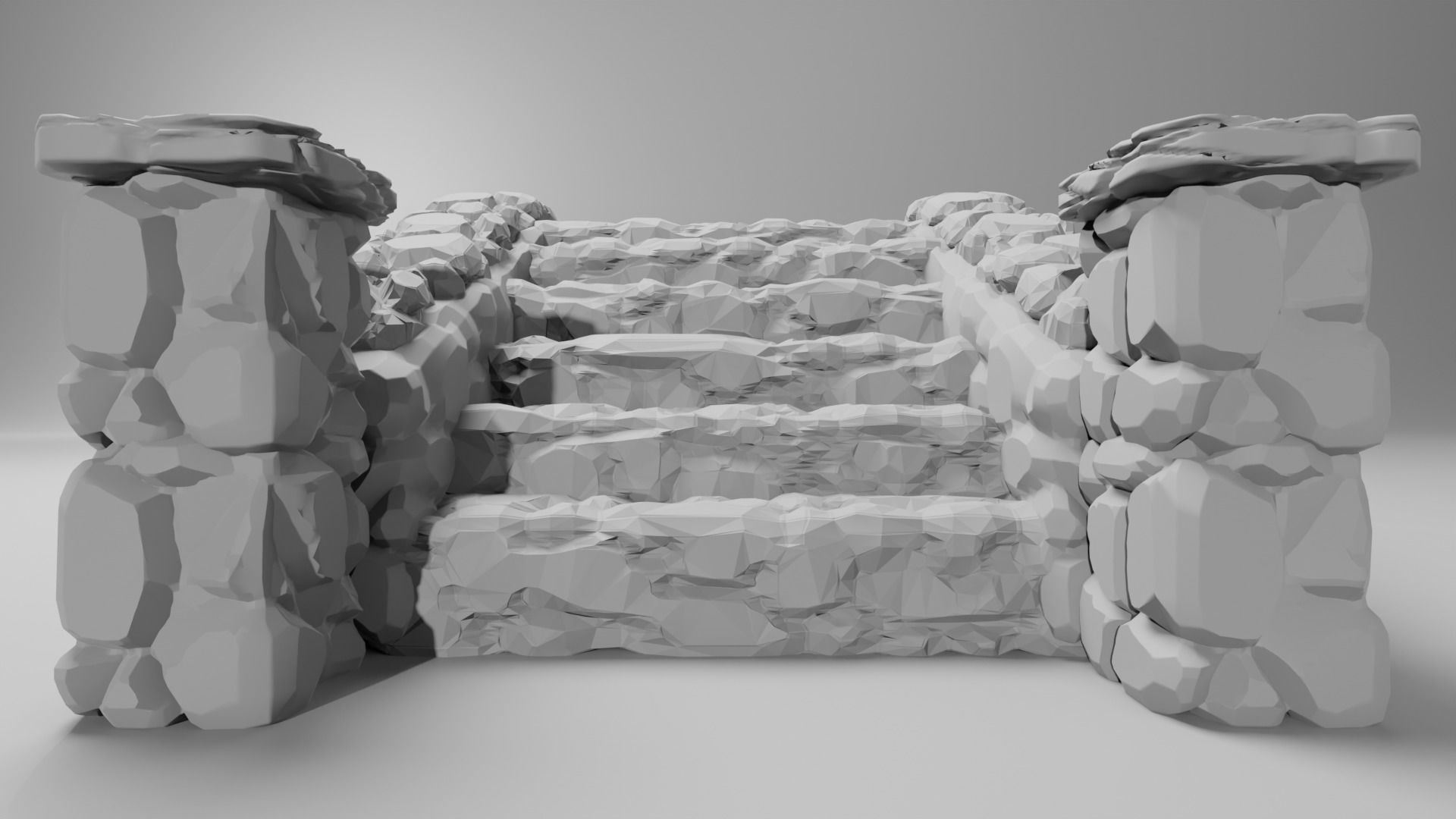 Stone Bridge  3D print model_9