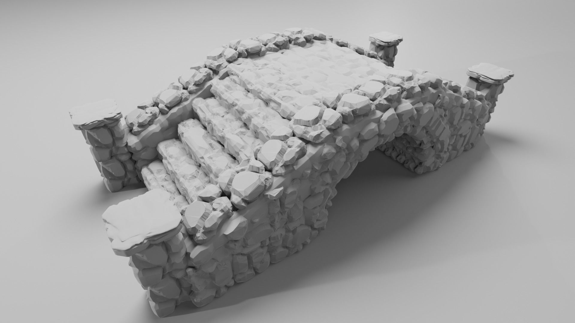 Stone Bridge  3D print model_12