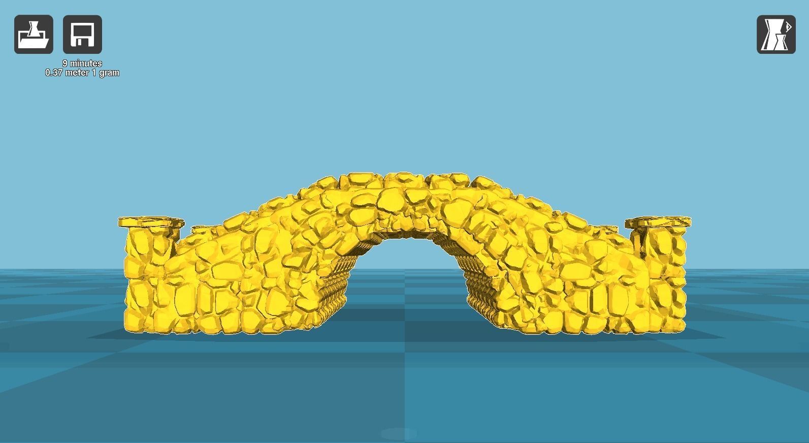 Stone Bridge  3D print model_20
