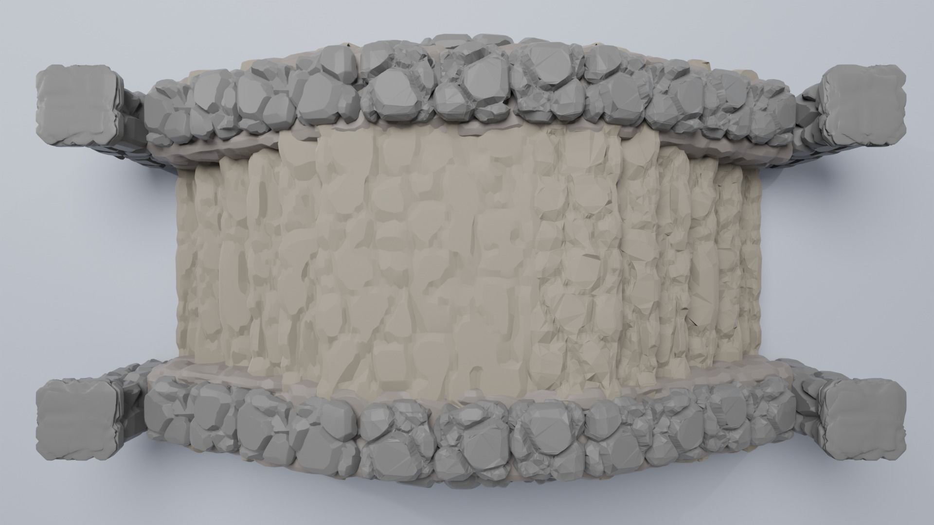 Stone Bridge  3D print model_4