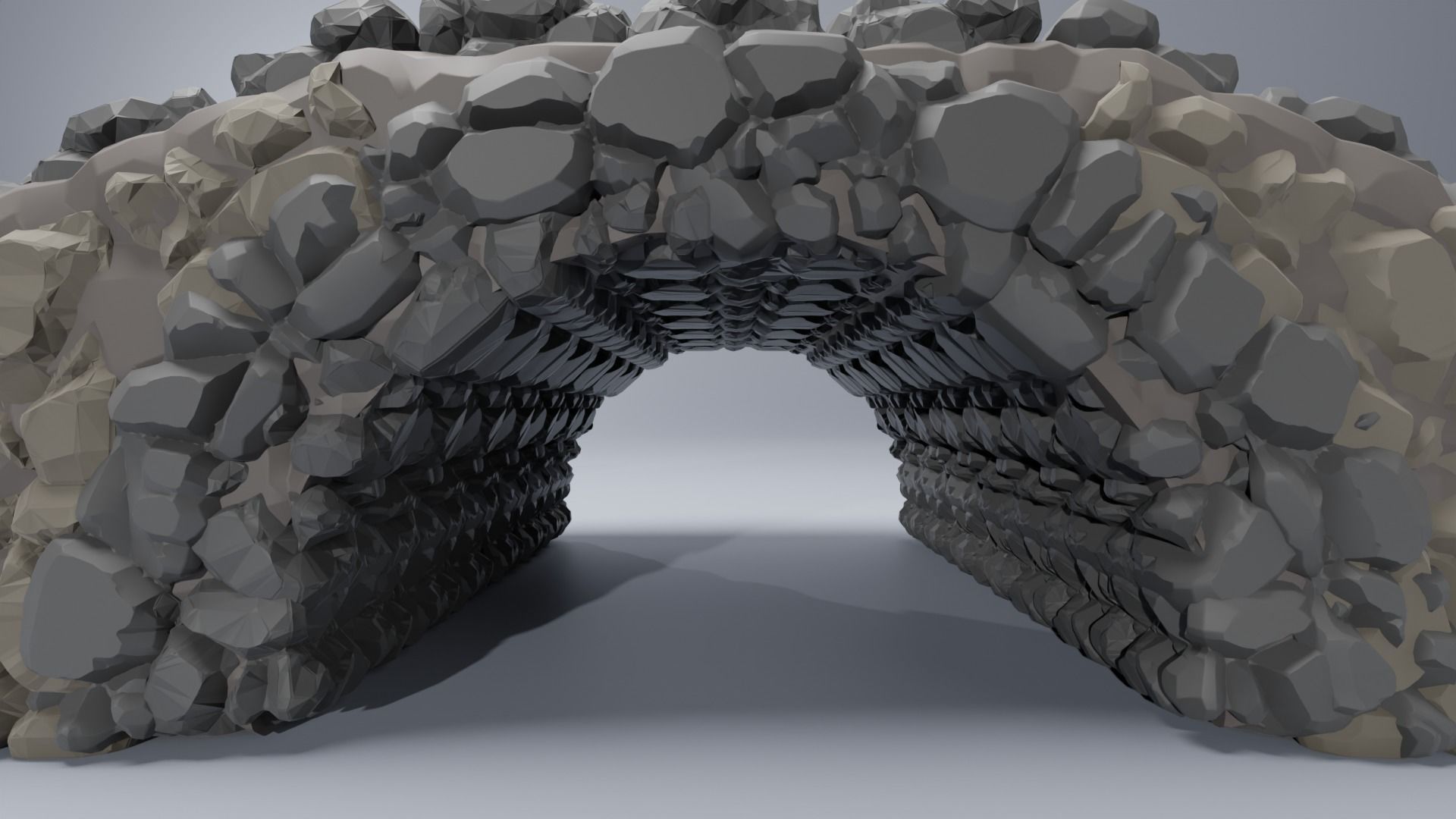 Stone Bridge  3D print model_7
