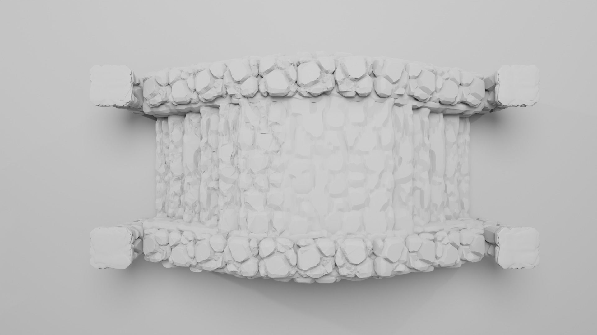Stone Bridge  3D print model_11