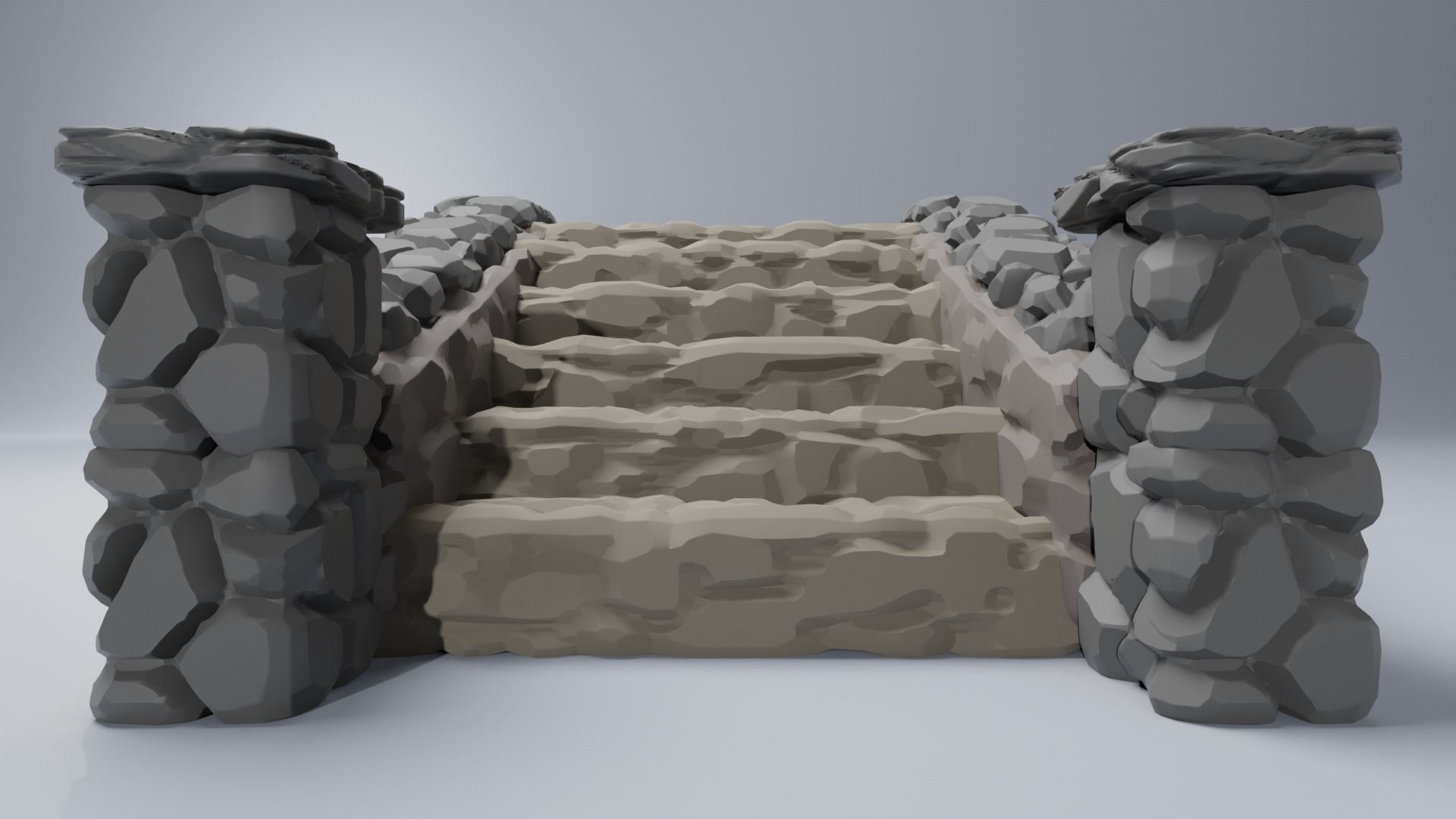Stone Bridge  3D print model_5