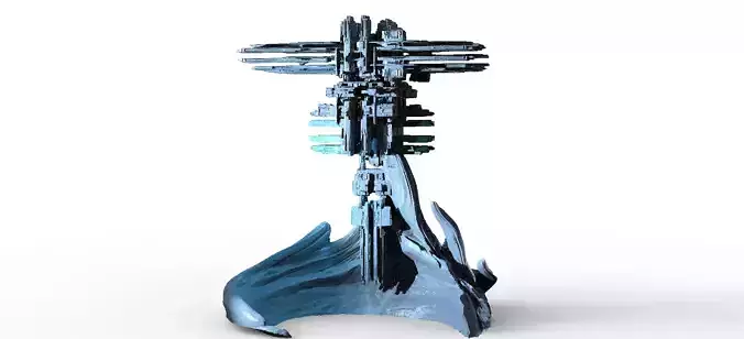 Ice Storm Planet Towers 2 3D model