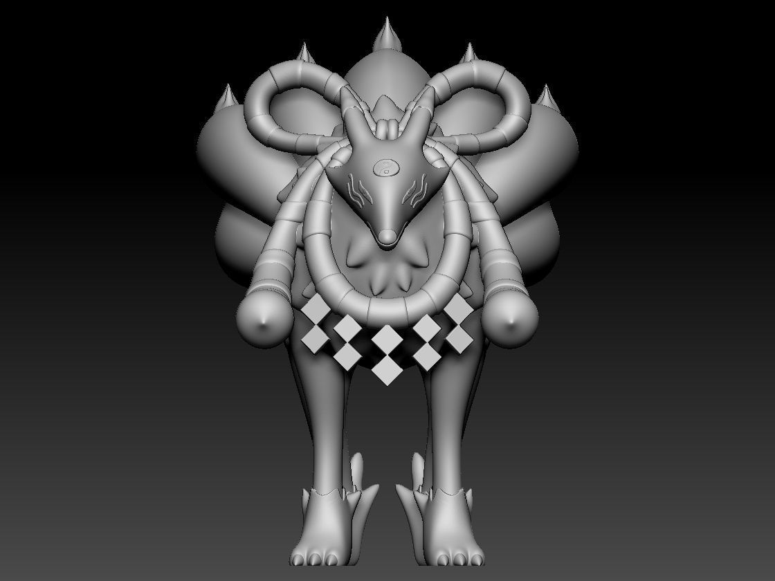 Renamon Entire Evolution Pack 3D print model_2