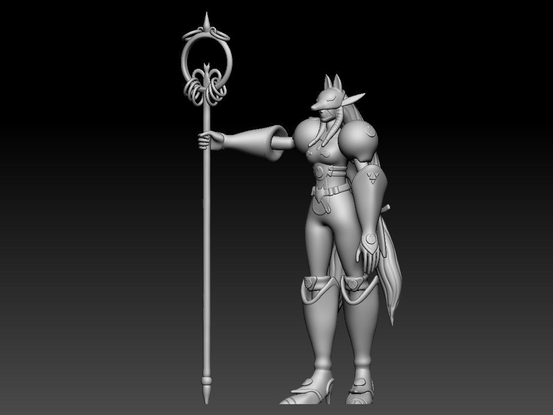 Renamon Entire Evolution Pack 3D print model_11