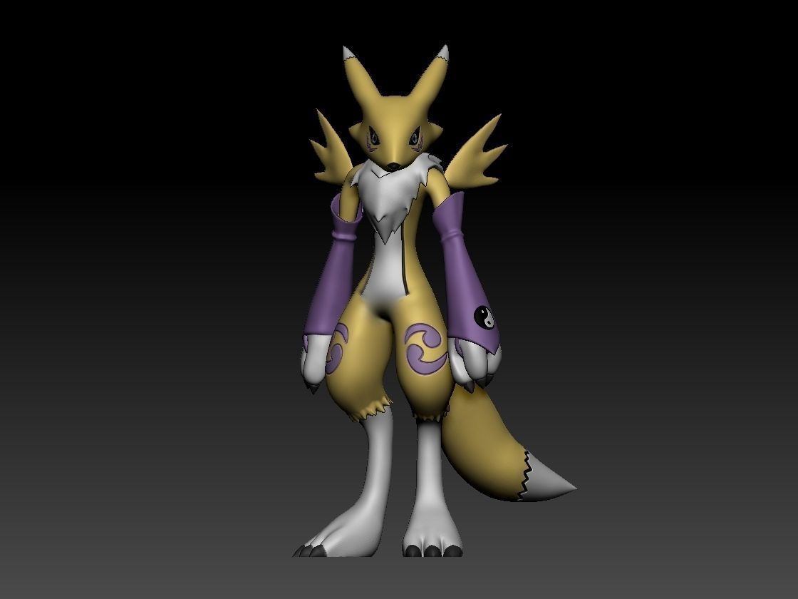 Renamon Entire Evolution Pack 3D print model_20