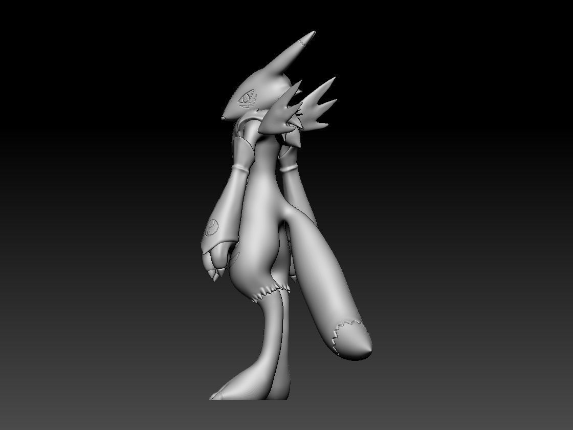 Renamon Entire Evolution Pack 3D print model_26