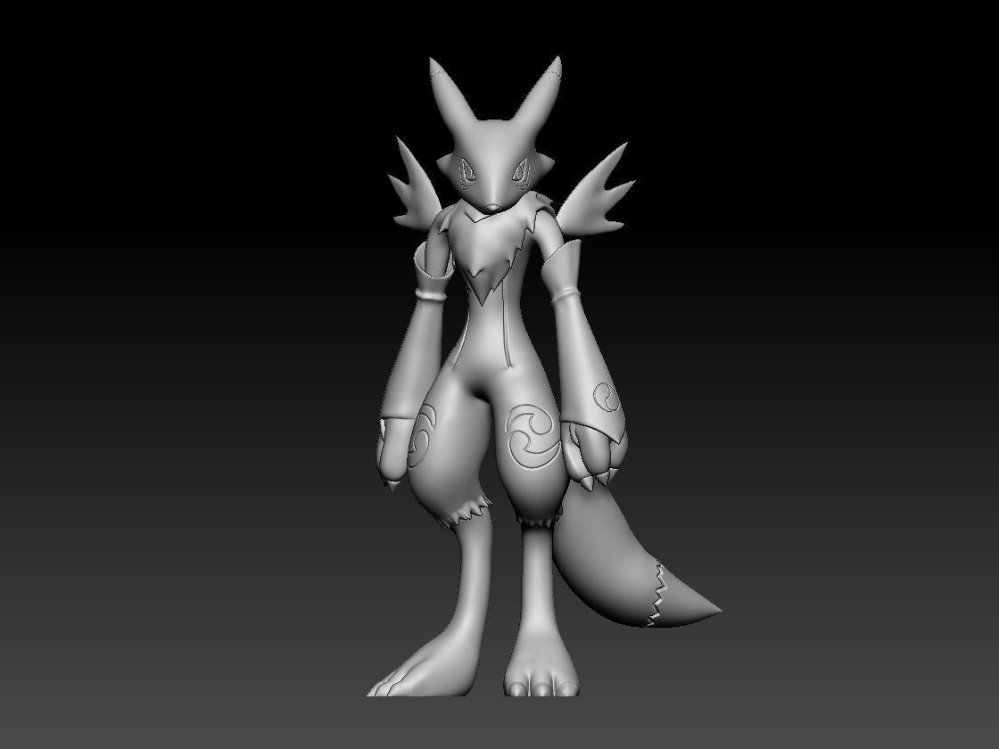 Renamon Entire Evolution Pack 3D print model_21