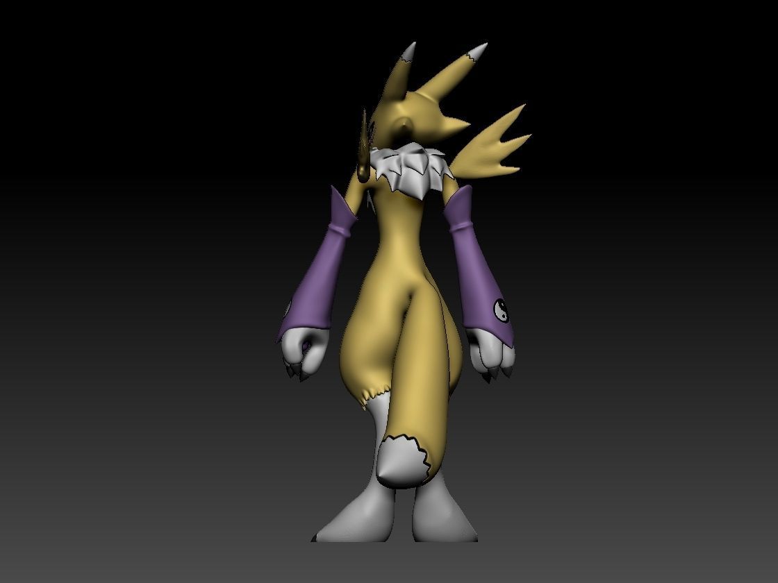 Renamon Entire Evolution Pack 3D print model_27