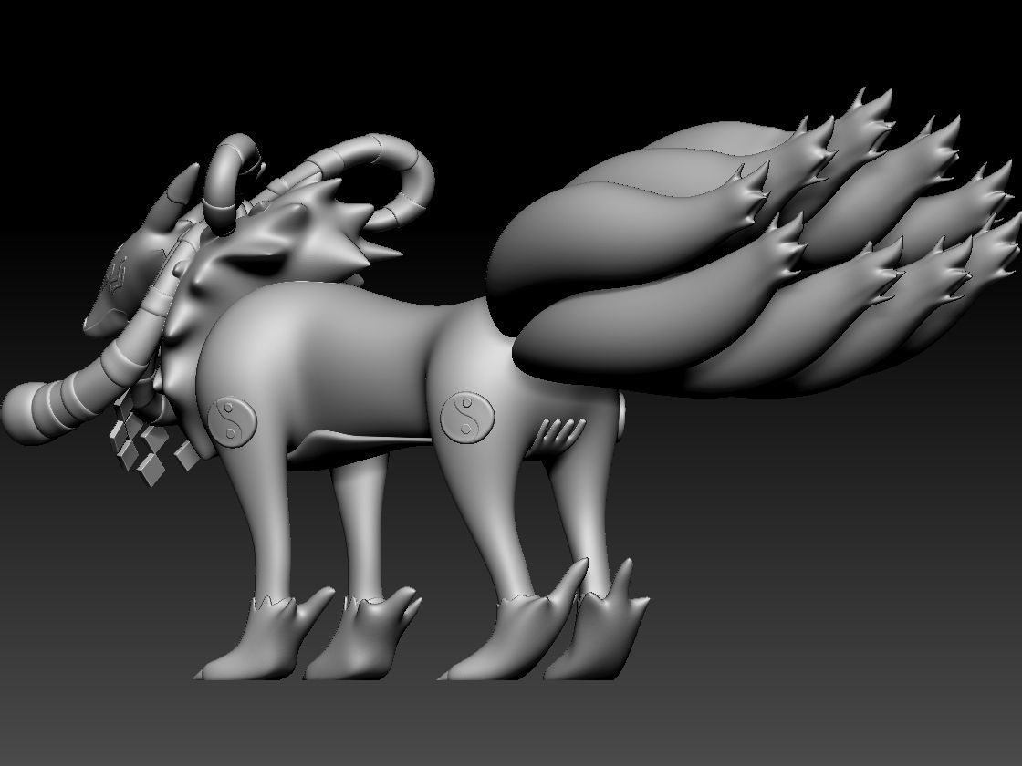 Renamon Entire Evolution Pack 3D print model_15