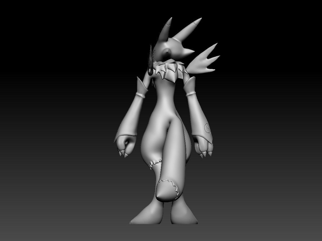 Renamon Entire Evolution Pack 3D print model_28