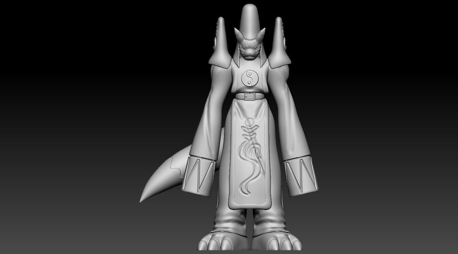 Renamon Entire Evolution Pack 3D print model_3