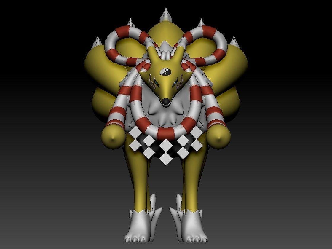 Renamon Entire Evolution Pack 3D print model_1