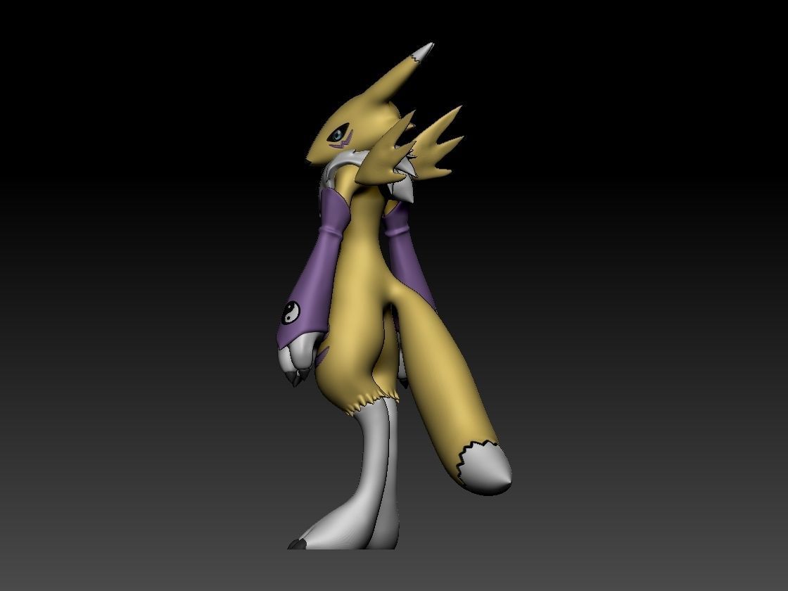 Renamon Entire Evolution Pack 3D print model_25