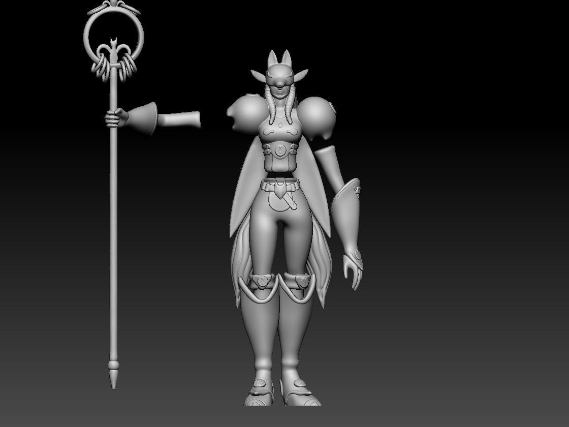 Renamon Entire Evolution Pack 3D print model_33