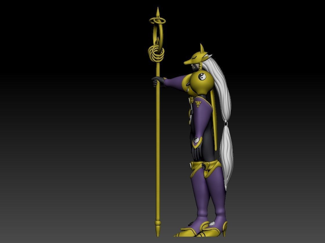 Renamon Entire Evolution Pack 3D print model_29