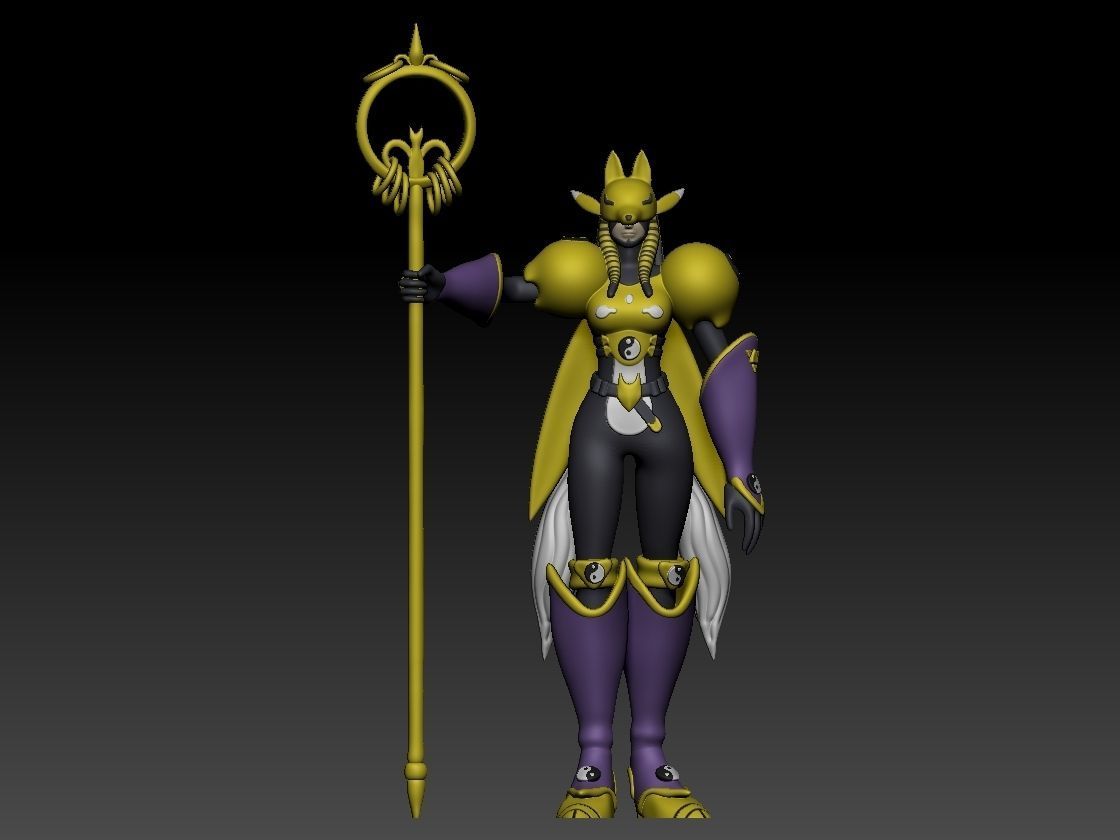 Renamon Entire Evolution Pack 3D print model_31