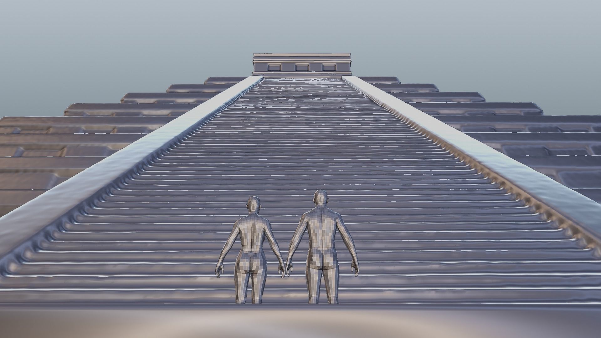 Chichen Itza Rebuilt Landscape and 3D Printable 3D model_12