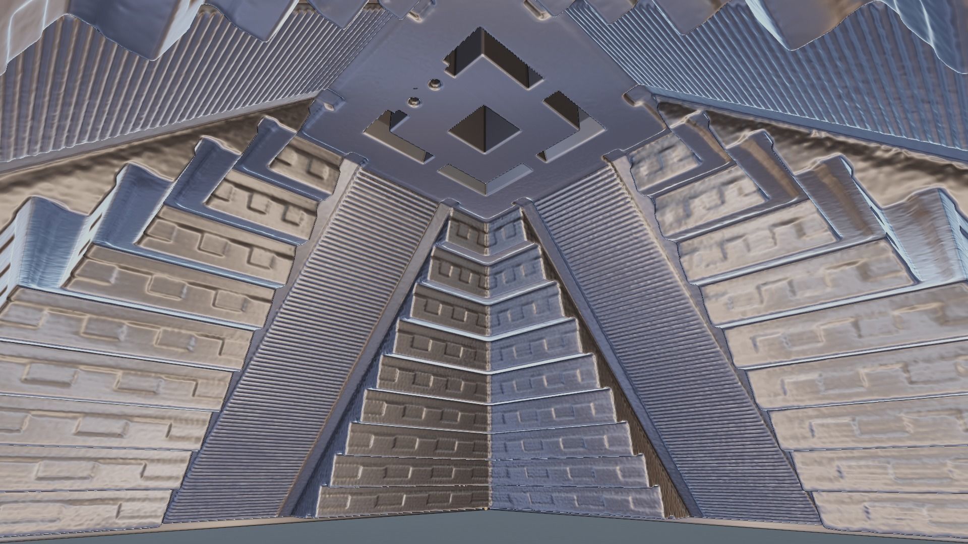 Chichen Itza Rebuilt Landscape and 3D Printable 3D model_2