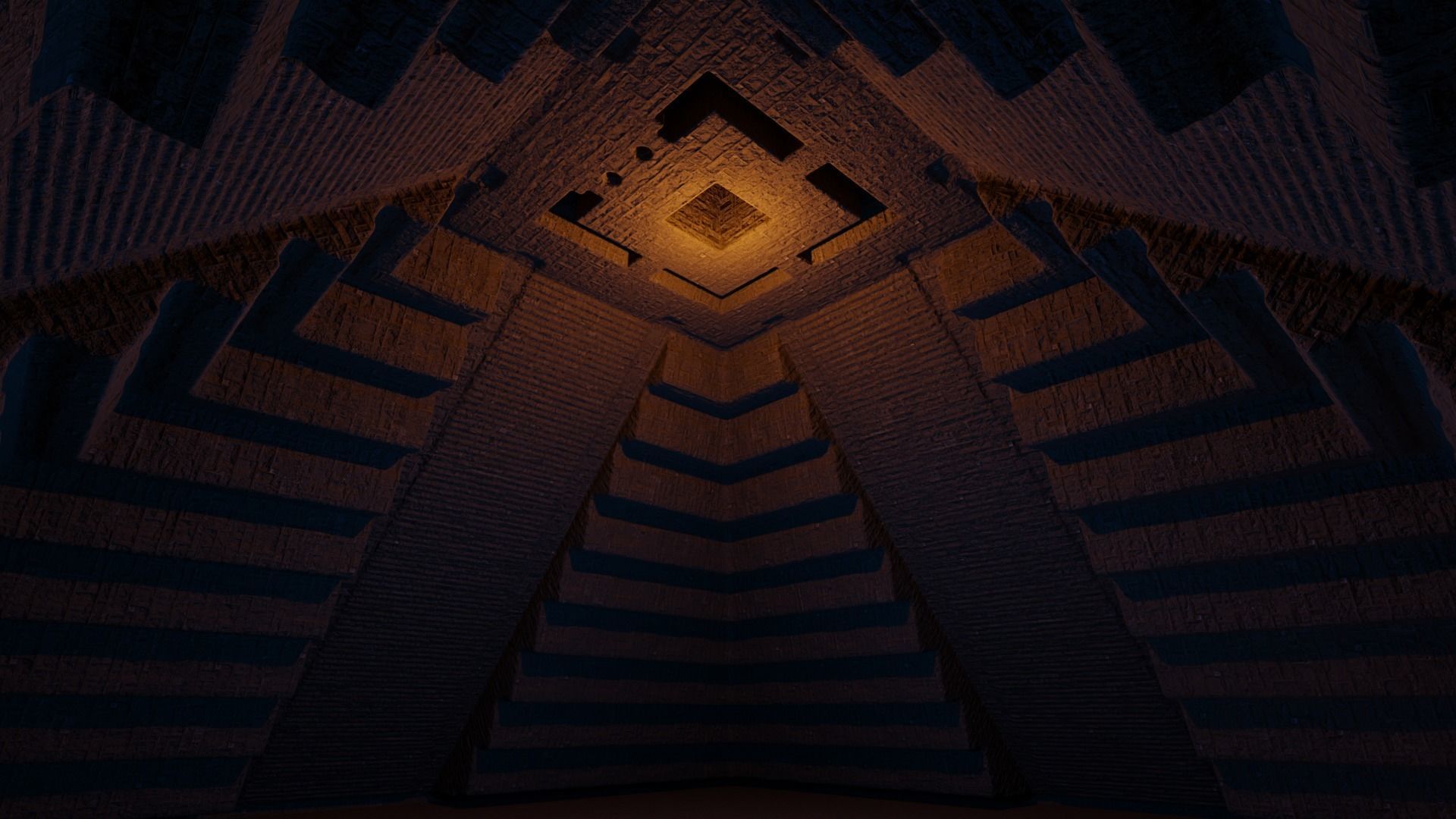 Chichen Itza Rebuilt Landscape and 3D Printable 3D model_37