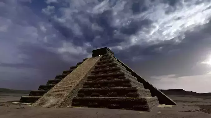 Chichen Itza Rebuilt Landscape and 3D Printable