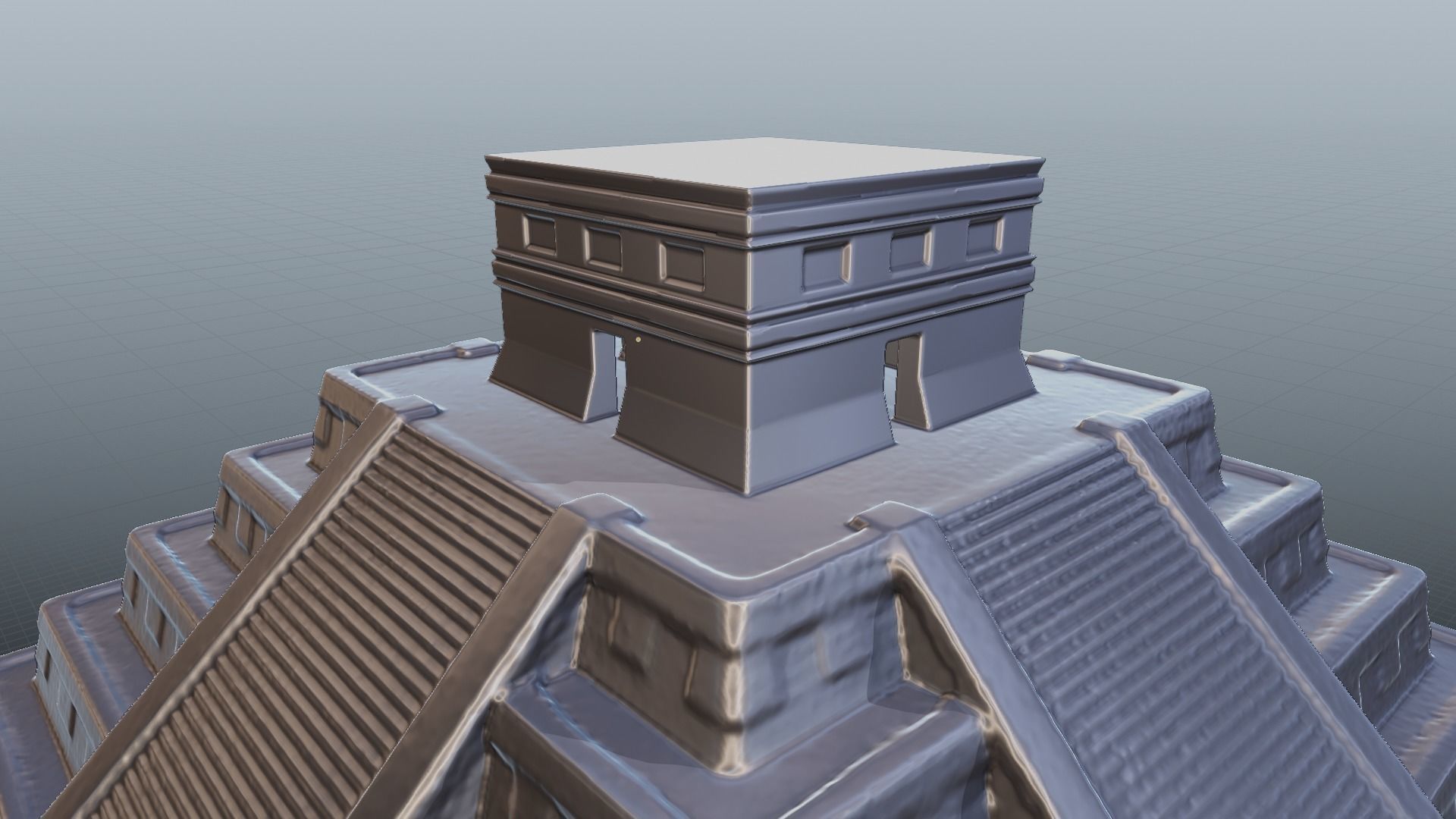 Chichen Itza Rebuilt Landscape and 3D Printable 3D model_21