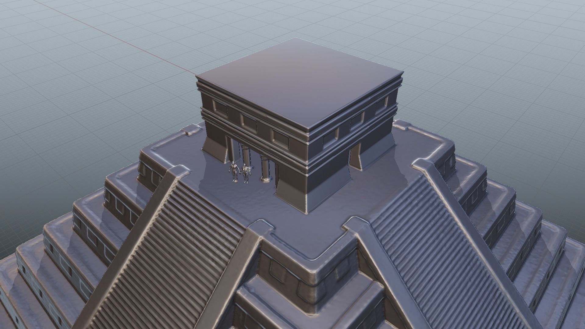 Chichen Itza Rebuilt Landscape and 3D Printable 3D model_22