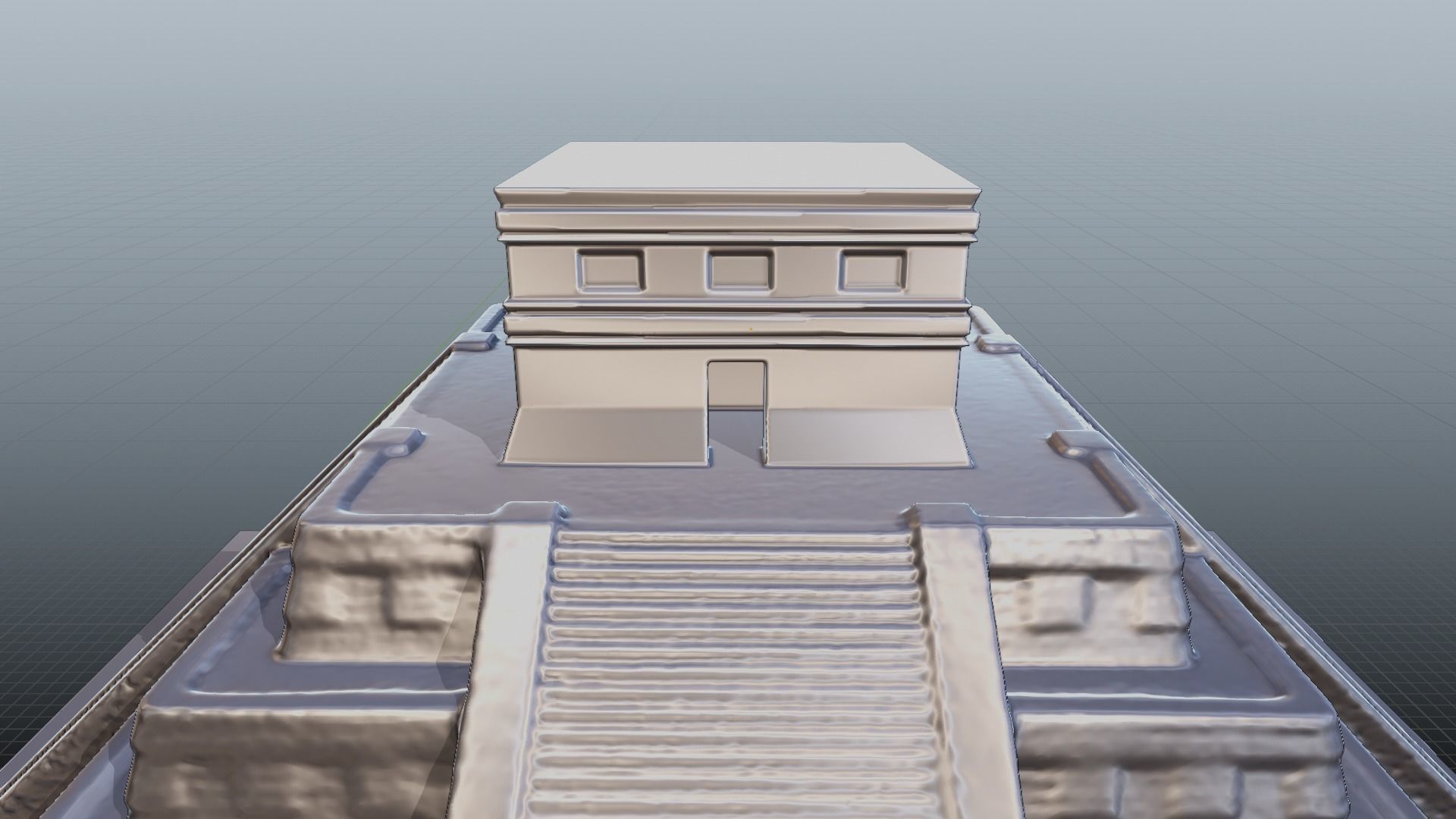 Chichen Itza Rebuilt Landscape and 3D Printable 3D model_20