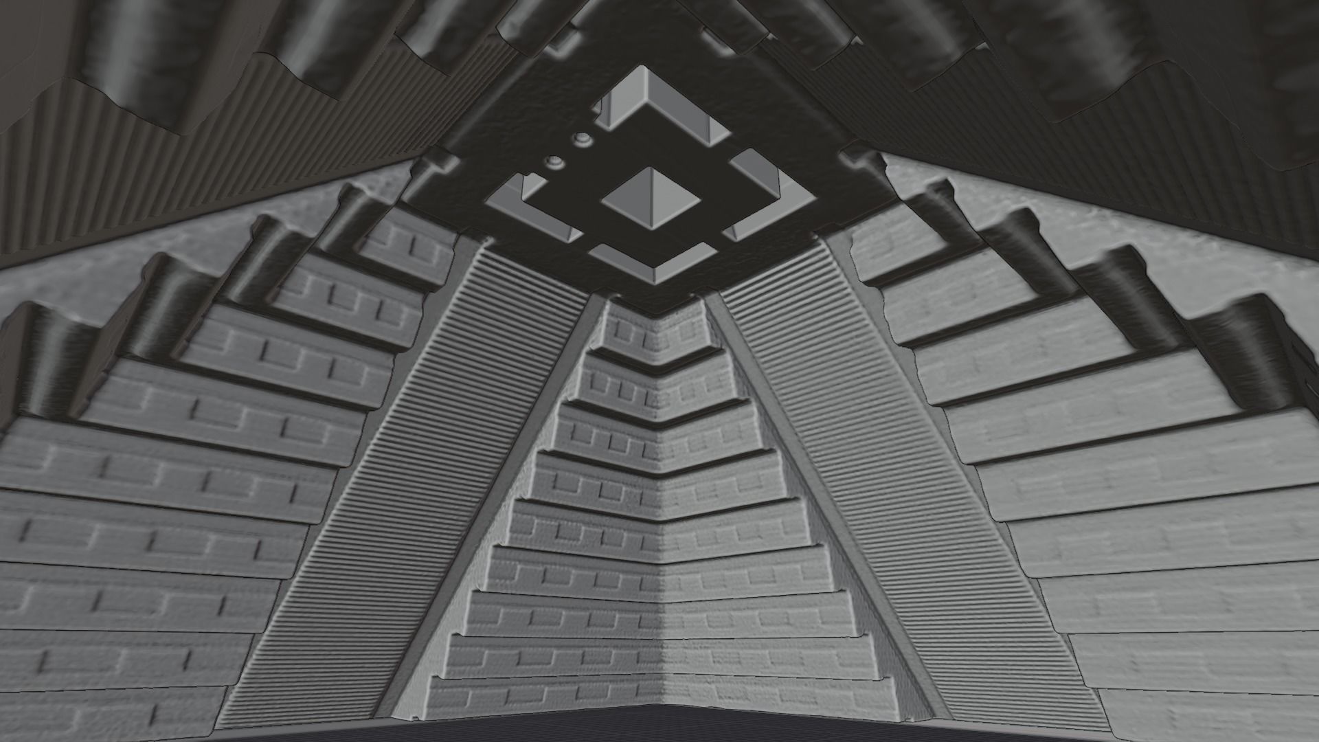 Chichen Itza Rebuilt Landscape and 3D Printable 3D model_39