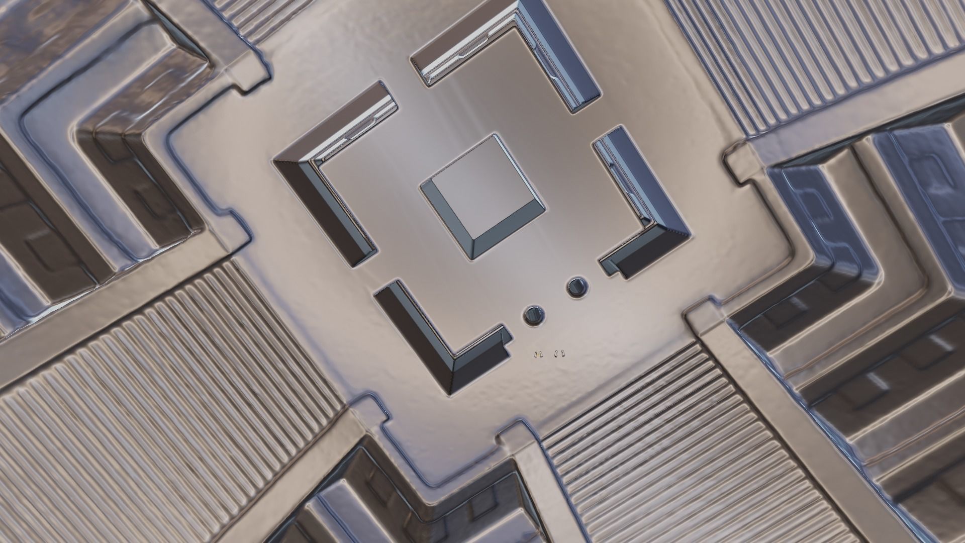 Chichen Itza Rebuilt Landscape and 3D Printable 3D model_26