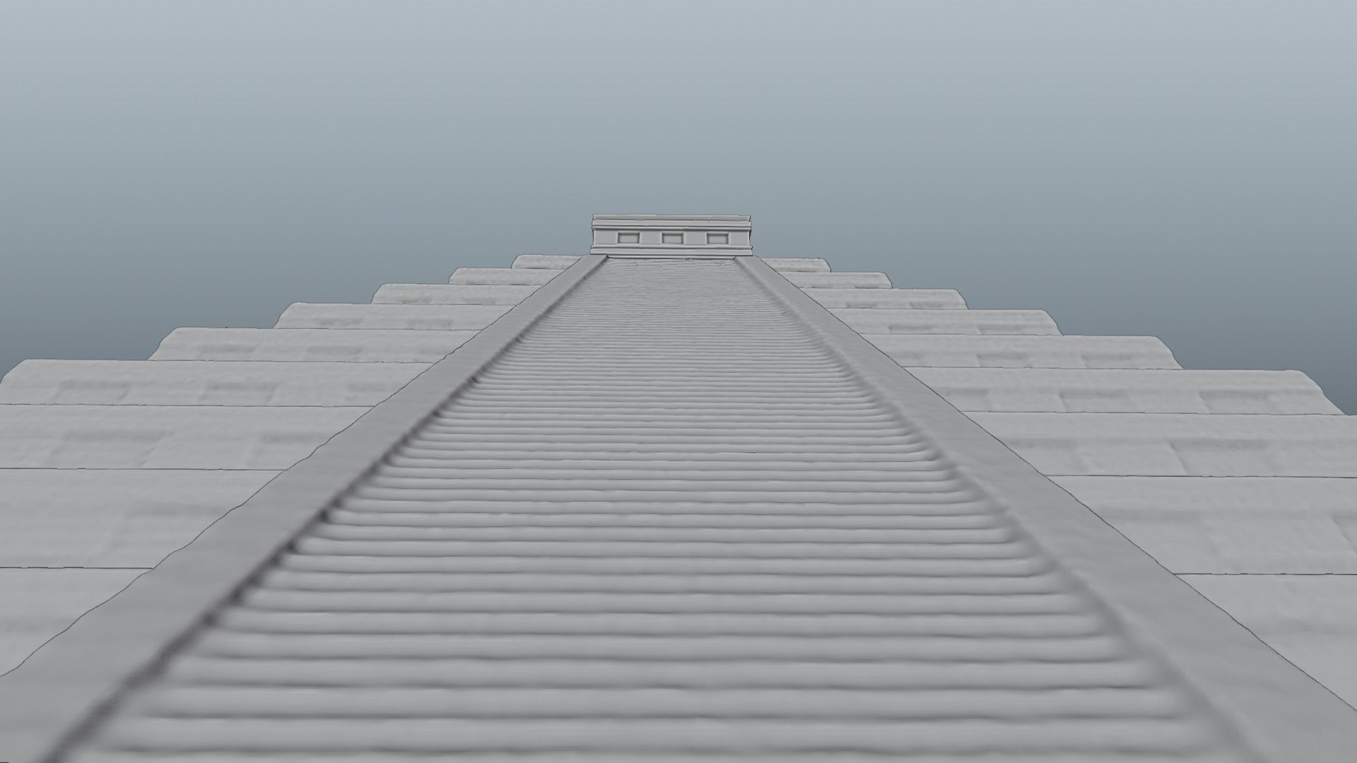Chichen Itza Rebuilt Landscape and 3D Printable 3D model_49