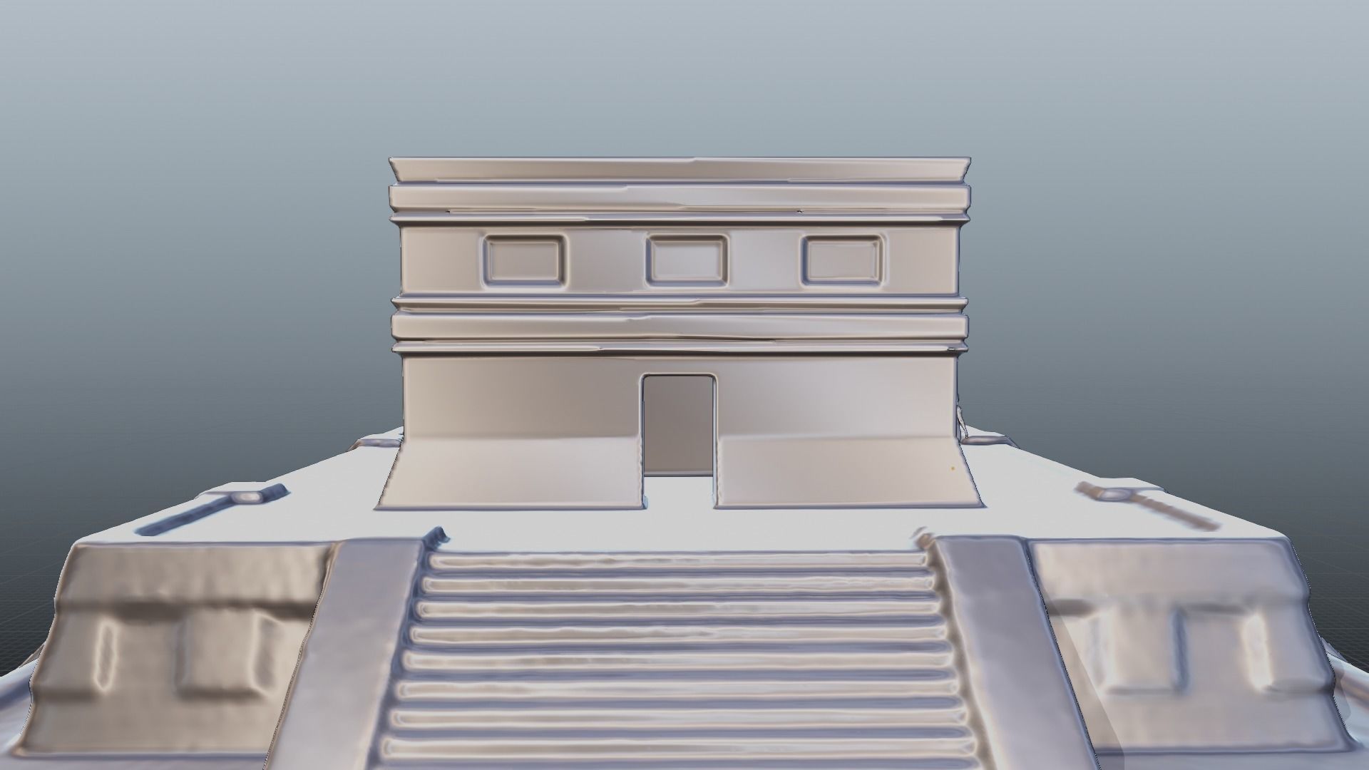 Chichen Itza Rebuilt Landscape and 3D Printable 3D model_18