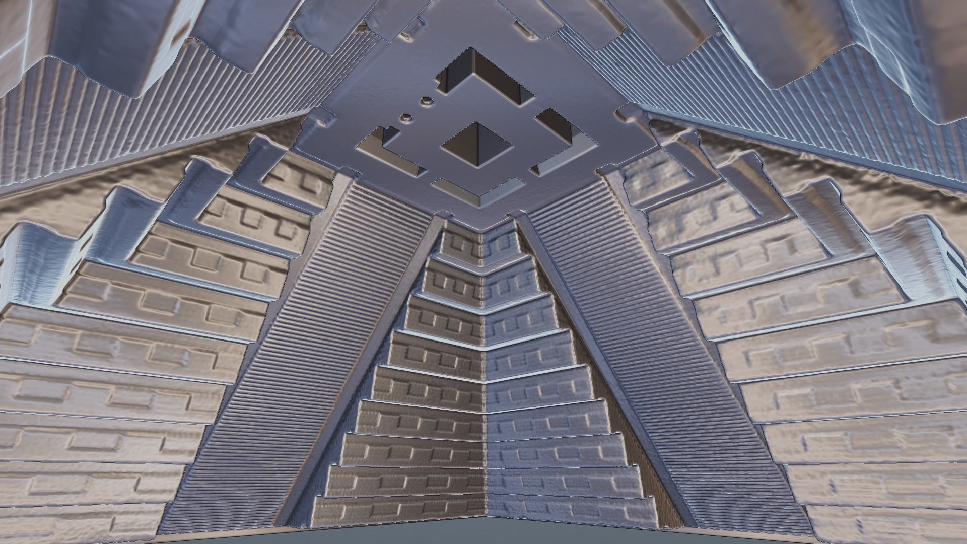 Chichen Itza Rebuilt Landscape and 3D Printable 3D model_38