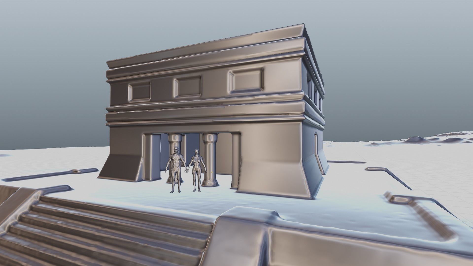 Chichen Itza Rebuilt Landscape and 3D Printable 3D model_41