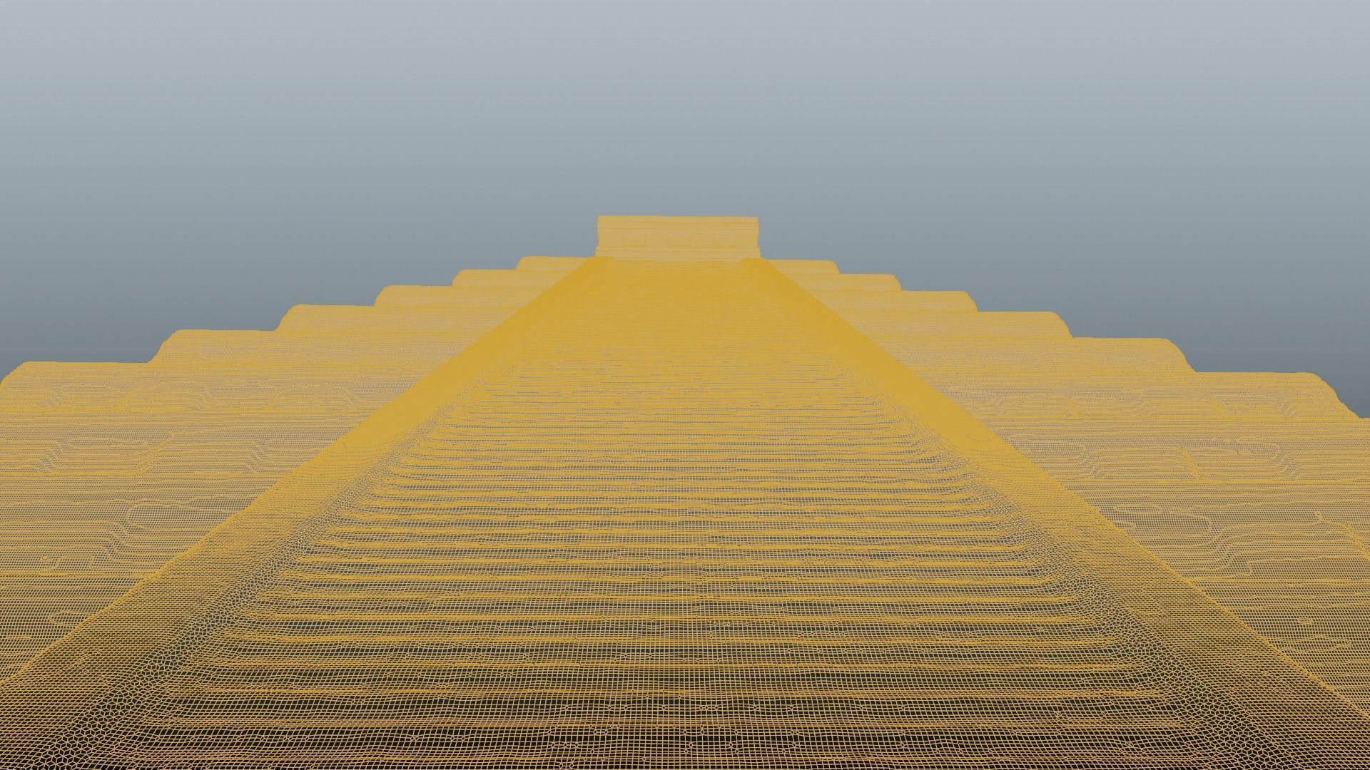 Chichen Itza Rebuilt Landscape and 3D Printable 3D model_50