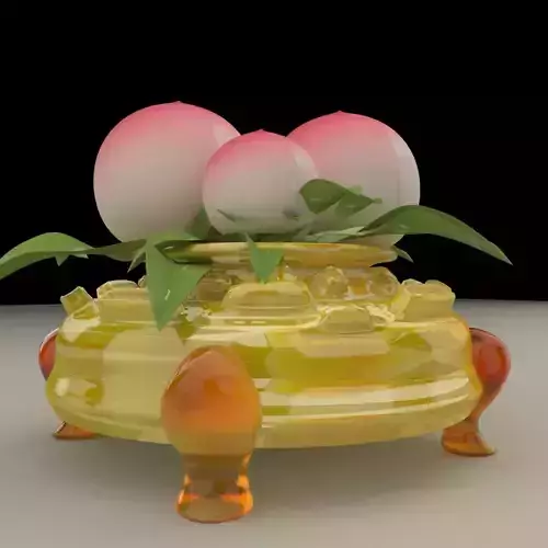 Chinese  peach 3D model