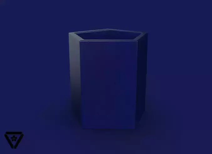 04 Pentagon Geometruc Vase V1 Nagisa