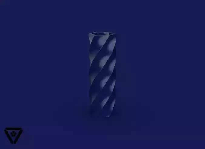 12 Hexagon Twist Geometric Planter Pot V1 Anko