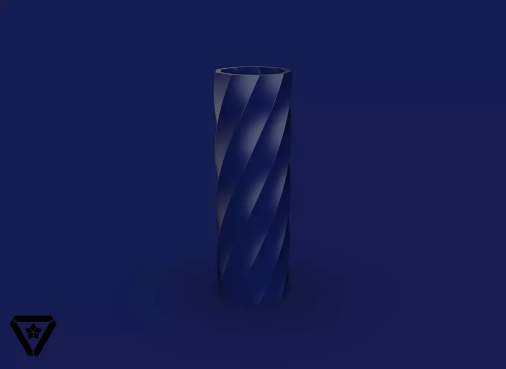 15 Nonagon Twist Geometric Vase V1 Hikari 3D print model