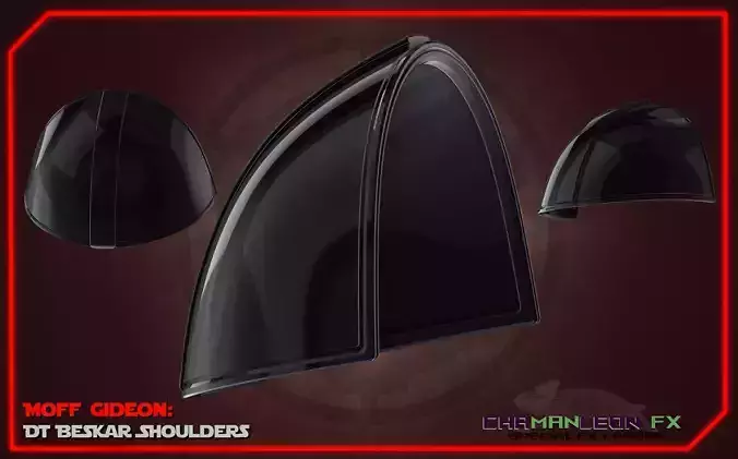 Moff Gideon Beskar Shoulders Mandalorian Cosplay 3d Print Armor