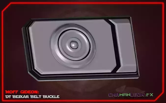 Moff Gideon Beskar Belt Buckle Mandalorian Cosplay 3d Print