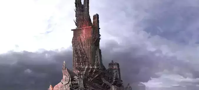 Ancient Stone Wraith Towers 2  3D model