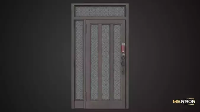 Game Ready Old Metal Door 4 Low-poly 3D model