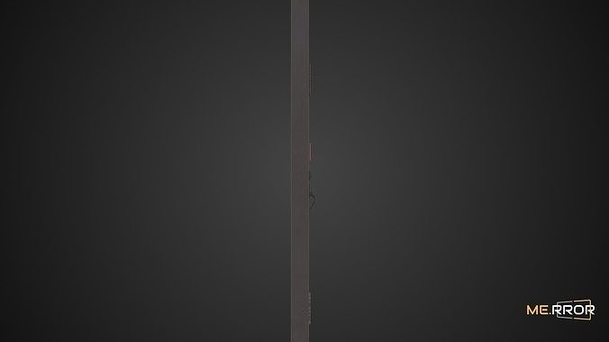 Game Ready Old Metal Door 4 Low-poly 3D model 3