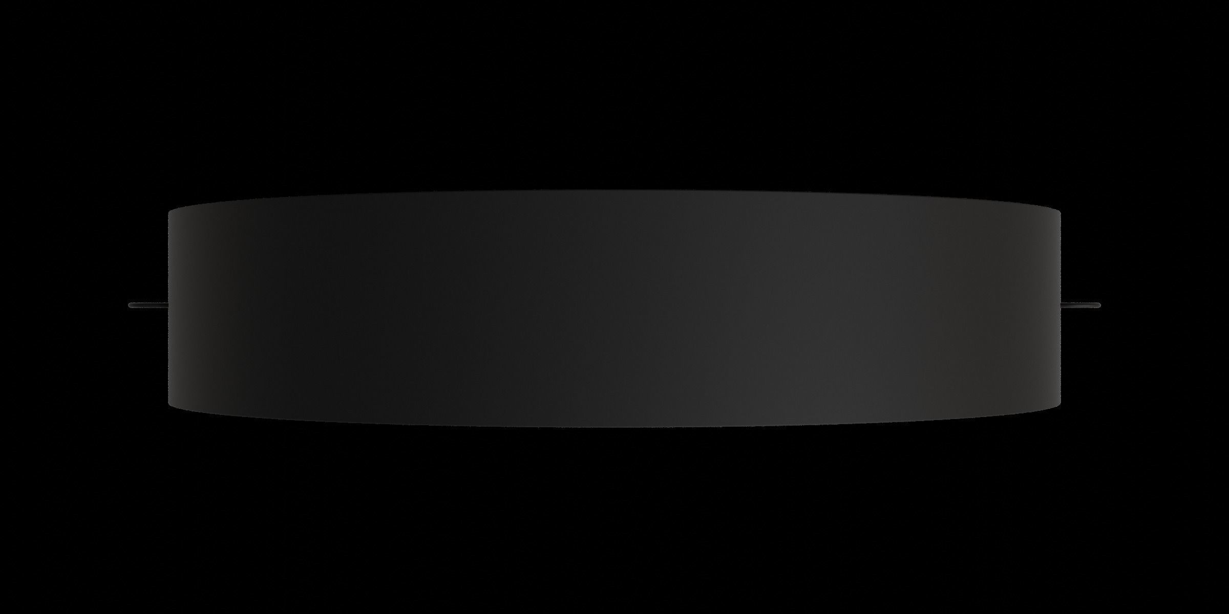 Round Black Metal Shelf Low-poly 3D model_1