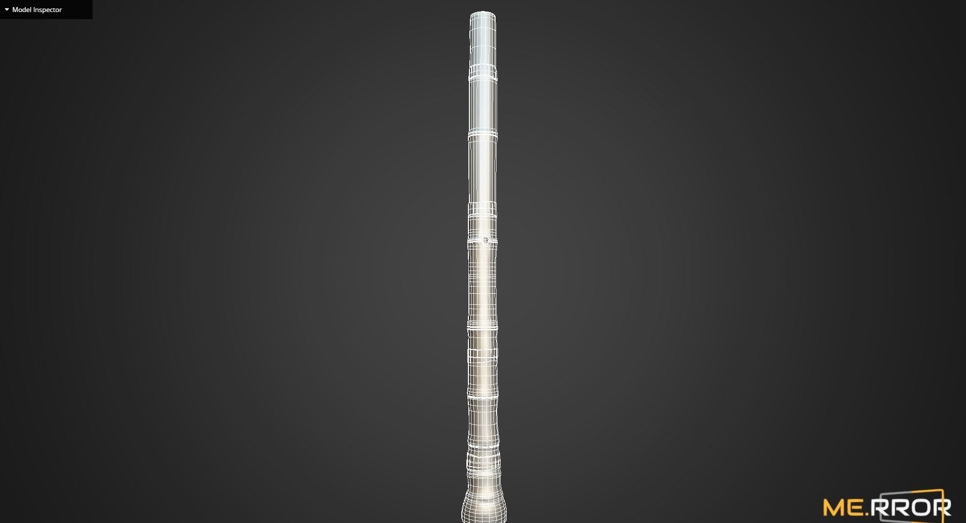 Game Ready Korean Traditional Instrument Danso Low-poly 3D model_11