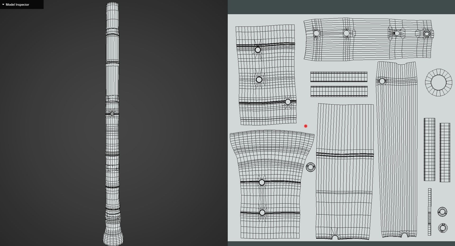 Game Ready Korean Traditional Instrument Danso Low-poly 3D model_12