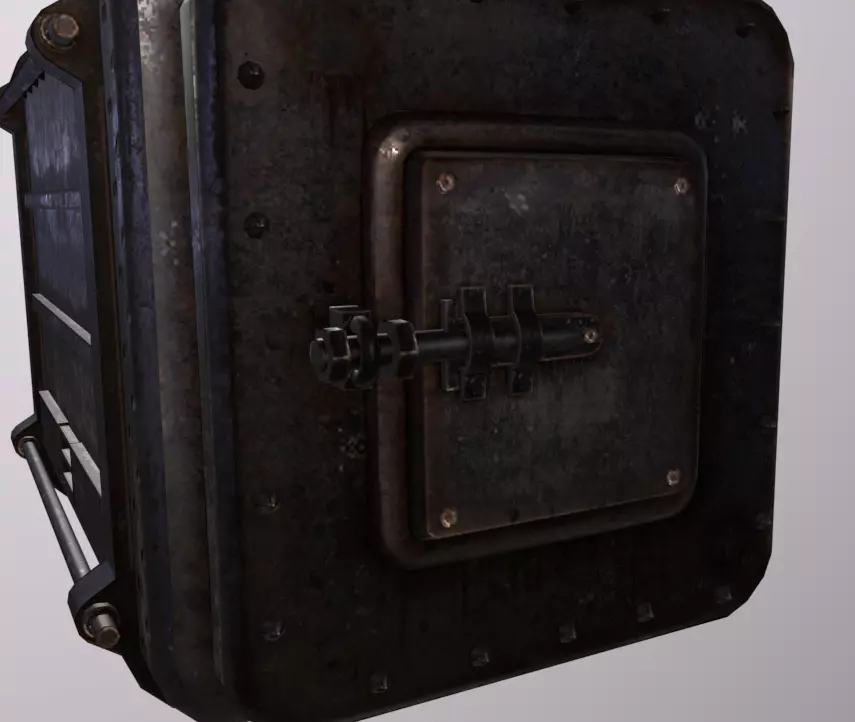 The Machine Boiler Low-poly 3D model_0